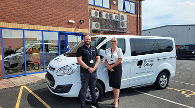 ORB Recruitment donates minibus to Doncaster specialist college